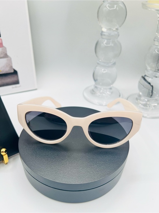 Kurt Geiger Cat Eye Sunglasses Ivory with Dark Lenses main image 5